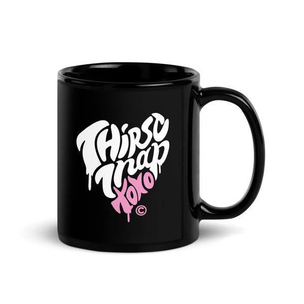 Thirst Trap Xoxo Black Glossy Mug