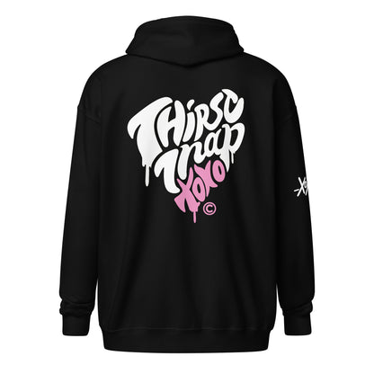THIRST TRAP XOXO ZIPPER HOODIE
